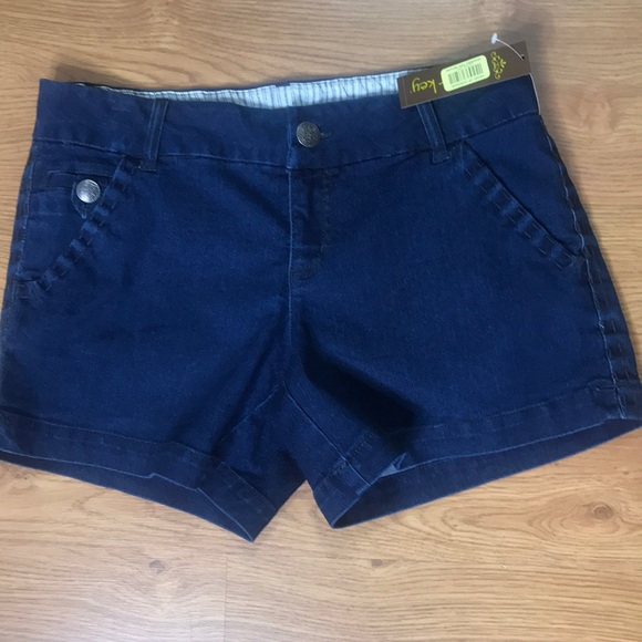 Copper Key Shorts Copper Key Denim Blue Short Shorts Size 9 New